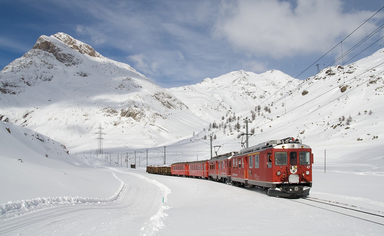 train travel in winter